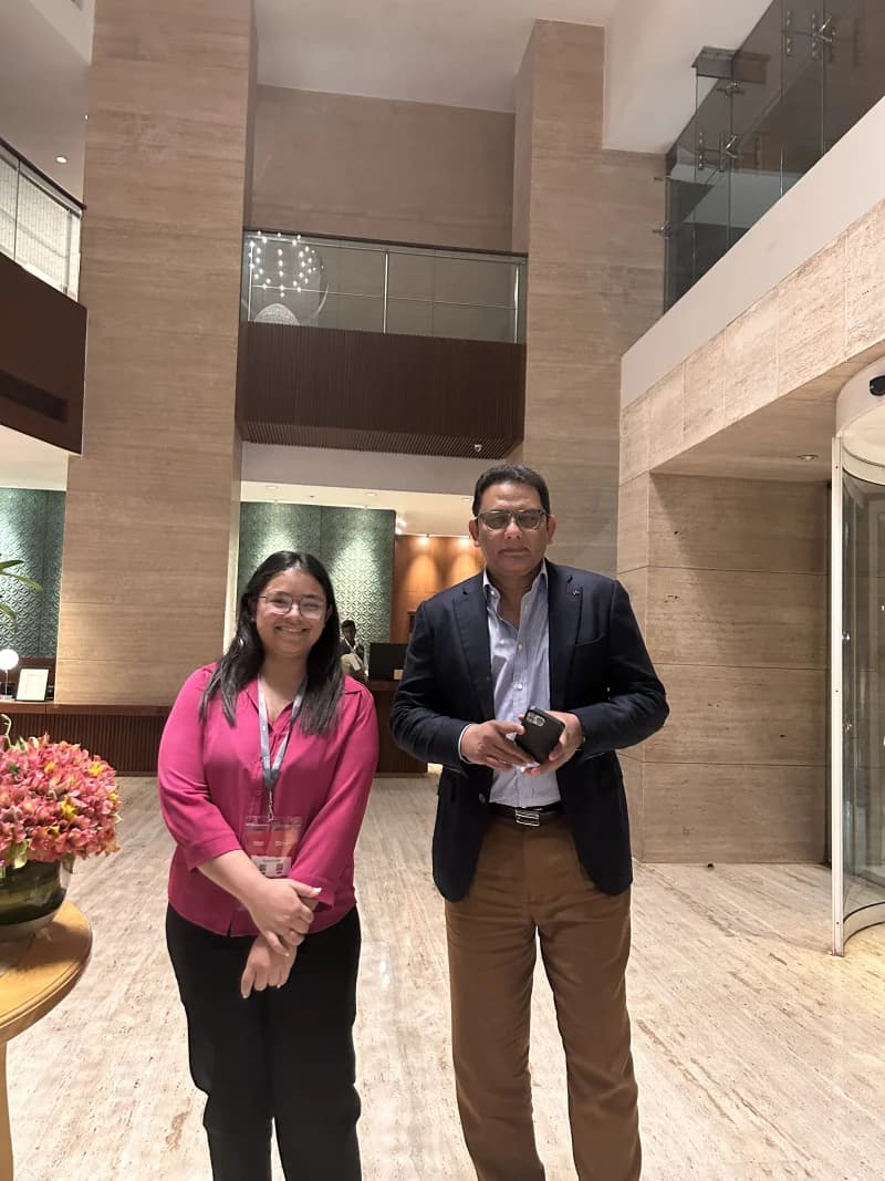 Meeting with cricketer and former member of lok sabha Md. Azhar